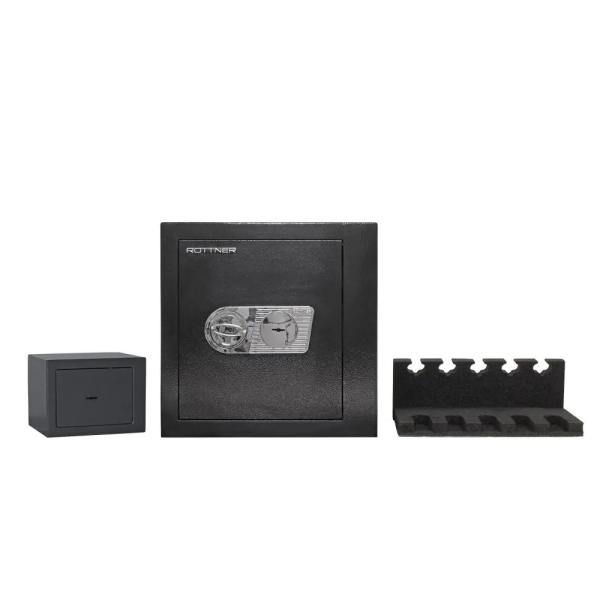 Rottner Kurzwaffentresor EN 1 Tank Doppelbartschloss schwarz S00348